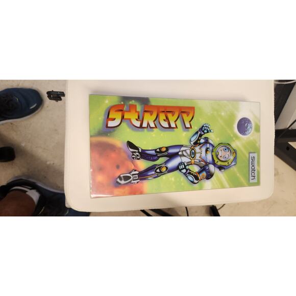 Swatch watch STRIPP SDN120PACK 1996 Worldwide packagings with leather Strap NEW - Picture 15 of 15